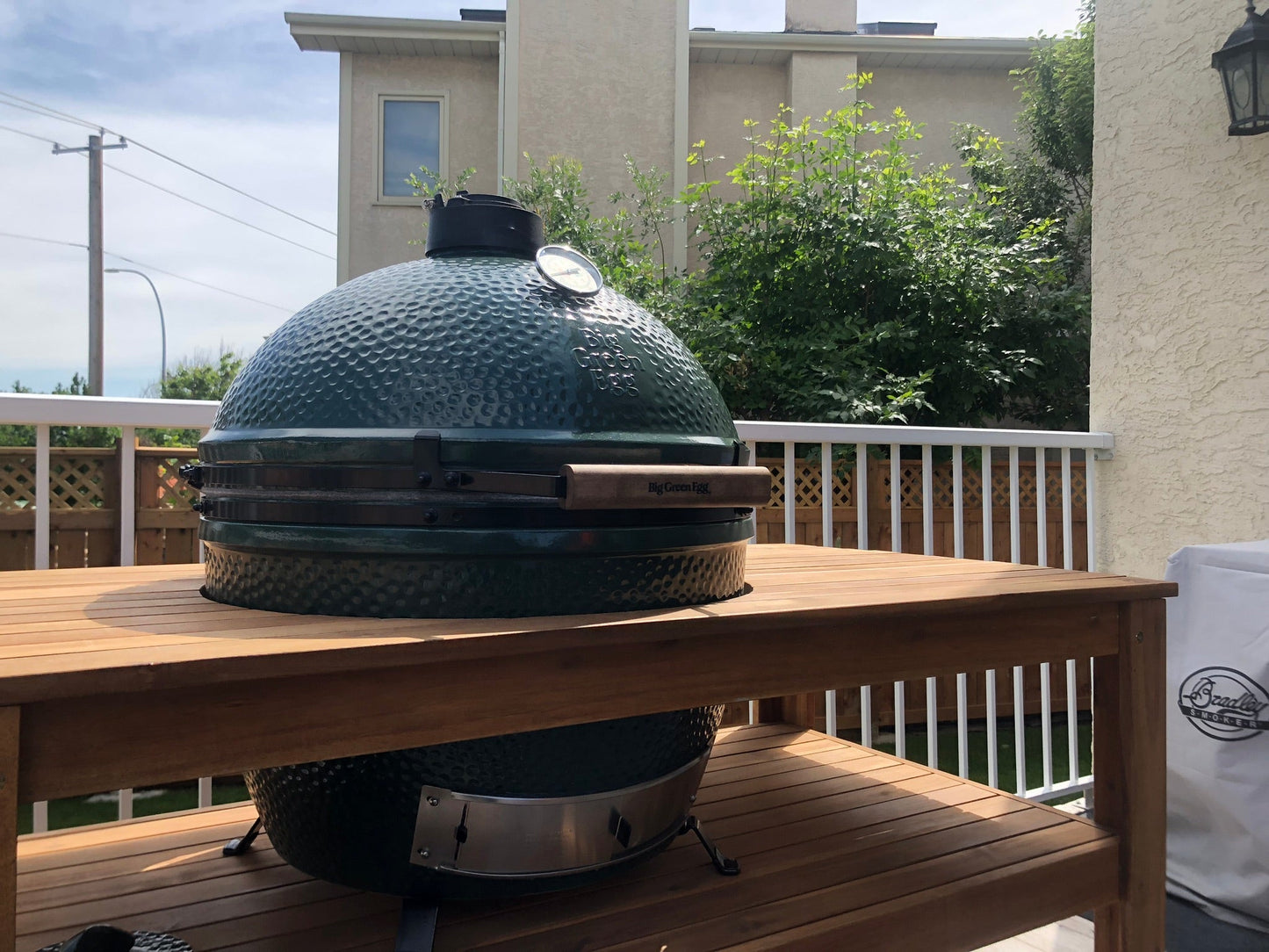 Big Green Egg Acacia Wood Table